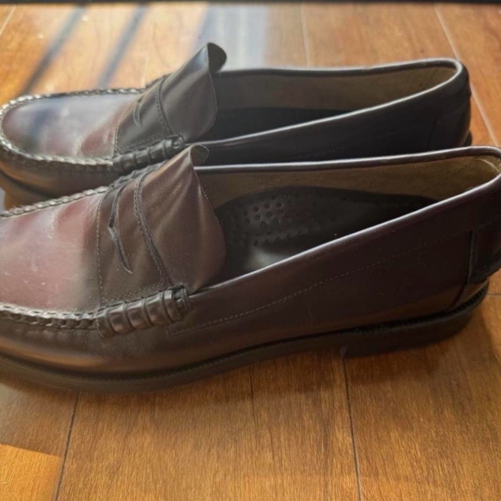 Sebago Dark Brown Leather Loafers